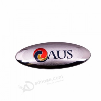 Targhetta autoadesiva personalizzata in ABS cromato/Logo