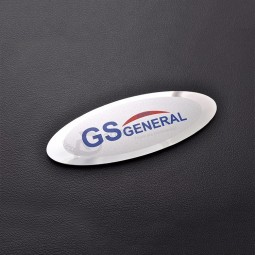 Diverses étiquettes en aluminium brossé faites sur mesure de logo en forme de diamant