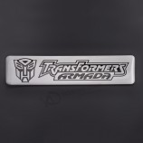 Placa de identificación de encargo del logotipo del coche de metal de la venta caliente del diseño único