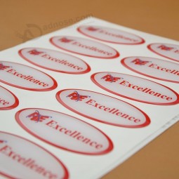 various china 3d resin Dome Epoxy Logo Stickers