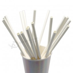 Disposable ,Eco-Friendly FDA approved drinking paper straw,White Kraft Drinking Paper Straw