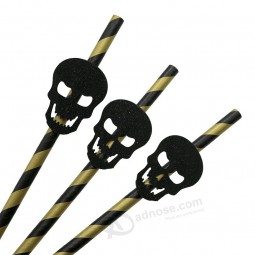 Halloween Decoration Party Paper Straws for Drinking Table Decoration Paper Straws FDA approved drinking paper straw