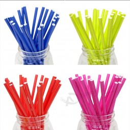 Eco-Friendly food grade paper straw factory selling party solid color paper straw