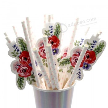Hot sale biodegradable printing paper straw