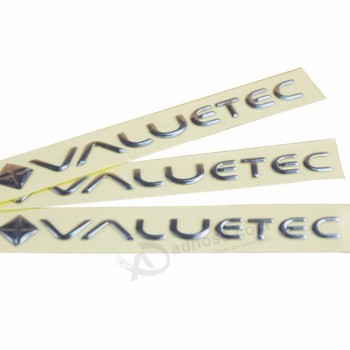 Factory price bright glossy 3D sliver soft sign sticker