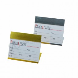 Selbstklebende Private Label-Kartenhalter Metallregal Preisetikettenhalter