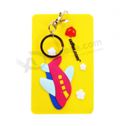 Personalizado borracha pvc viagens mala de avião bagagem tags