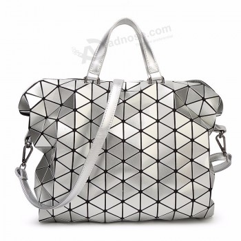 Geometria acolchoado bolsas manta de ombro de diamante sacos de maleta de treliça