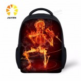 3D skull picture printing fashion back primary school bag