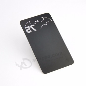Engraved Stainless Steel Black Metal Business Cards Wedding Cards