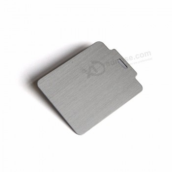 2毫米 Thickness Blank Aluminium Brushed Metal Business Cards