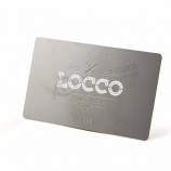 Biglietti da visita in acciaio inossidabile vip metal