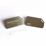 Etiquetas personalizadas de acero inoxidable para equipaje