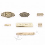 Custom Design Zinc Alloy Metal Bag Tag with Screw Holes