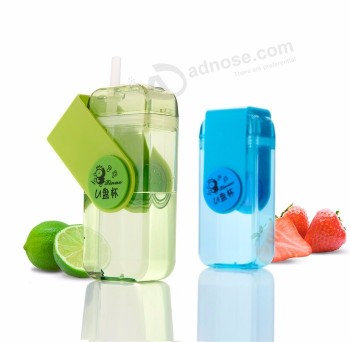 生态-Amistosa botella de agua de plástico libre de bpa para niños