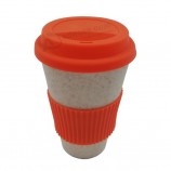 Tasse de thé de café de voyage en bambou dégradable faite sur mesure