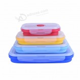 350㎖/550㎖/850㎖/1250㎖ Folding Silicone Food Storage Containers