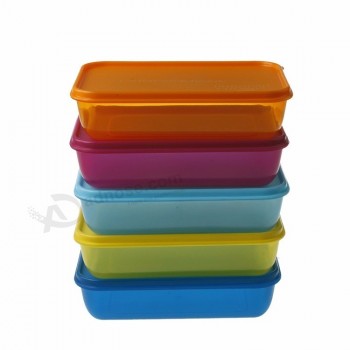 生态-Caja de comida de plástico amigable almacenamiento de alimentos microondas bento almuerzo