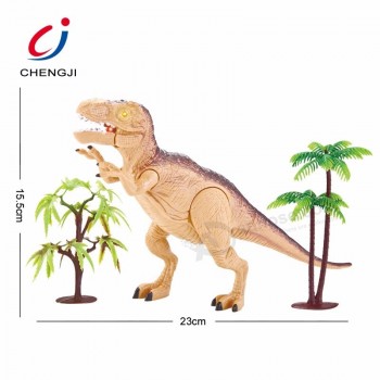 批发塑料灯光和声音动物模型电子恐龙玩具