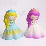 Nouveau paquet mignon jouet squishy pu jouet princesse décompression parfumée