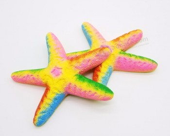 étoiles de mer spongieuses colorées dernière conception soulagement du stress pu mousse squishy jouets