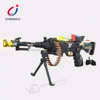 Nuevo artículo super láser infrarrojo b/Disparos eléctricos de plástico con rifle de francotirador niños pistola de juguete