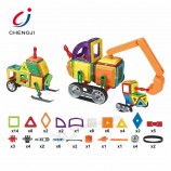 Aanpasbaar educatief speelgoed kinderen bouw 3d magnetische bouwstenen