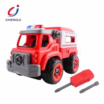 Wholesale building blocks car model educational diy toy with sound