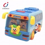 Regalo promocional para niños. Juguete de autobús escolar a pilas con luz y música