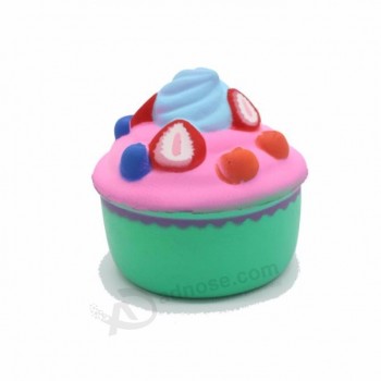 colorful sweet scented simulation stress relief squishy cake