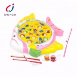 Wholesale summer outdoor kids funny plastic musical electric bath fishing toy
