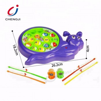 Wholesale new design electric music flash fishing game toy for kids