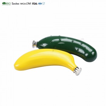 Bananenform Flachmann Edelstahl Mini Metall Flagon