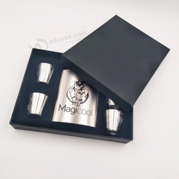 Stainless Steel 8 oz Hip Flask Gift Set with Funnel