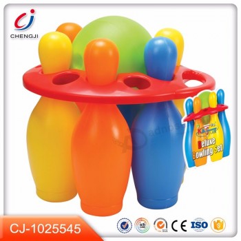 Colorido oem plástico kids indoor outdoor bowling toy