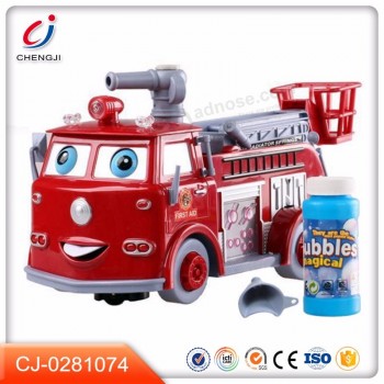 Latest design B/O battery operated soap trucks toy bubble machine
