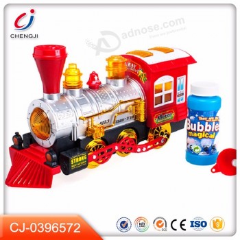 Latest summer electric classical train toy kids bubble machine EN71
