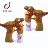 Novelty children plastic summer outdoor non-toxic dinosaur bubble gun