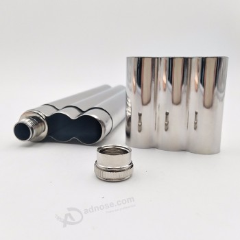 Custom logo 2oz 20oz 24oz cigar shape stainless steel hip flask