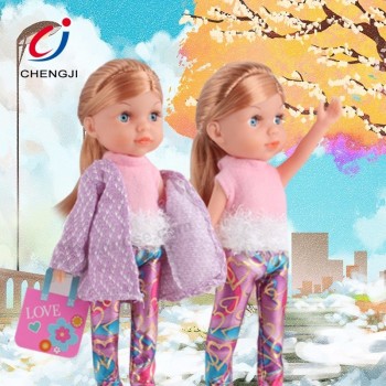 Moda de alta calidad de 9 pulgadas para niños niña bonita muñeca muñeca para niña
