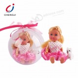 High quality  promotion toys cute 4.5 inch small plastic doll baby in egg