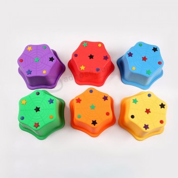 kids plastic toys sensory integrity training equipment stepping stone balance toy