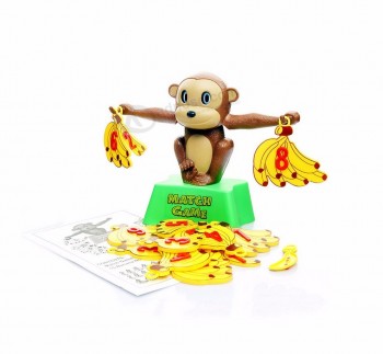 Mono lindo escala juego de correspondencias de números