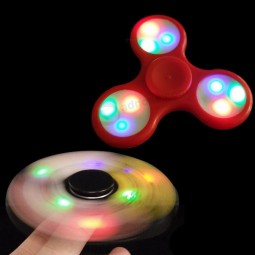 Venta de fábrica led spinner fidget toy figet spinner con cojinete de cerámica híbrido