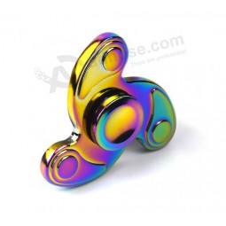Giocattolo filatore a mano in metallo in lega di zinco color arcobaleno