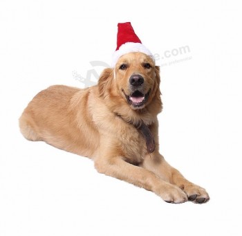 Felpa navidad perro sombrero perro santa claus sombrero por mayor