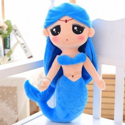 Mooie aangepaste hotsale prachtige ontwerp pluche zeemeermin zee-Meisjestuk speelgoed
