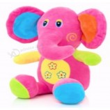 可爱的彩色毛绒大象玩具宝贝-安全的玩具