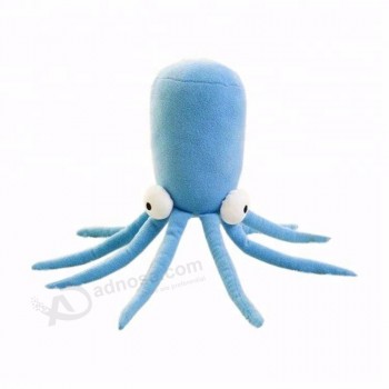 软填充海洋动物婴儿玩具大眼章鱼毛绒玩具