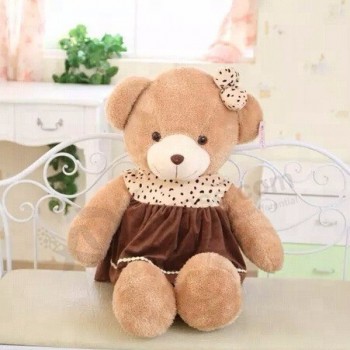 custom baby toys plush cute soft teddy bear doll with skirts for girls
